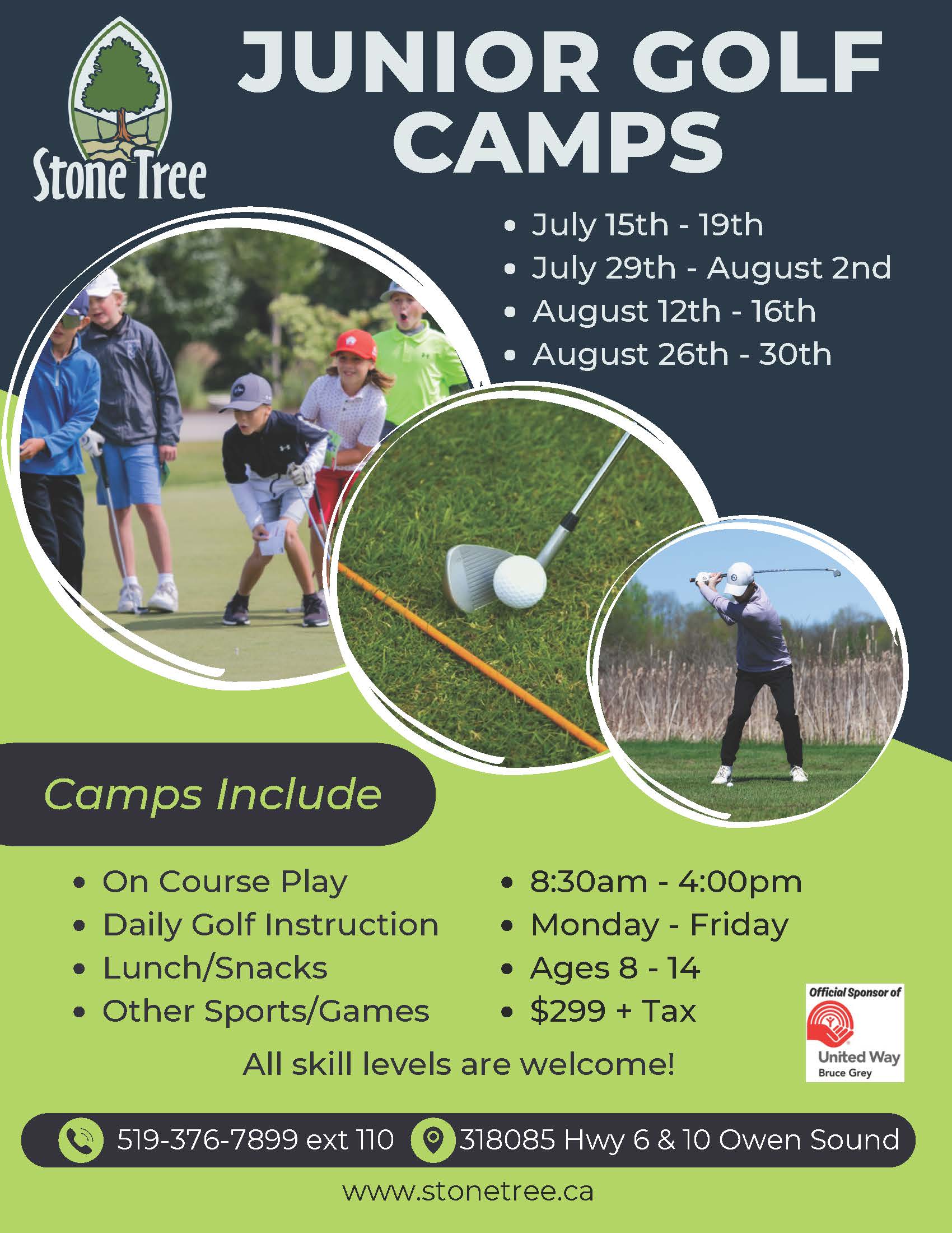 Event image Summer Junior Golf Camps at Stone Tree